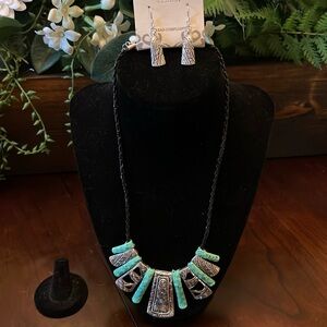 Icon Collection necklace and earrings set.